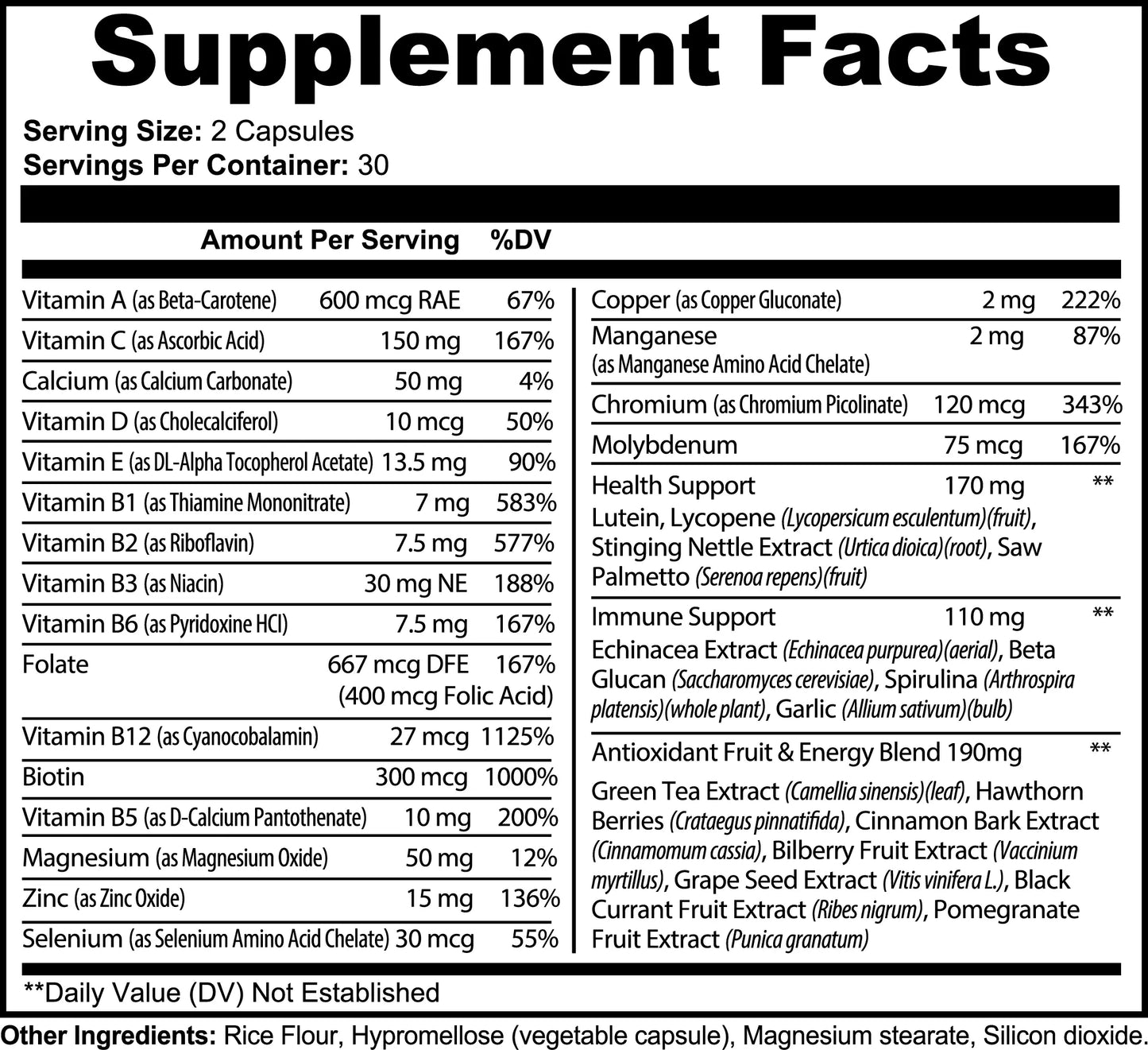 Daily Essentials Multivitamin Nutrition Tribune