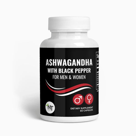 Ashwagandha Capsules bottle – For men and women, with black pepper by Nutrition Tribune