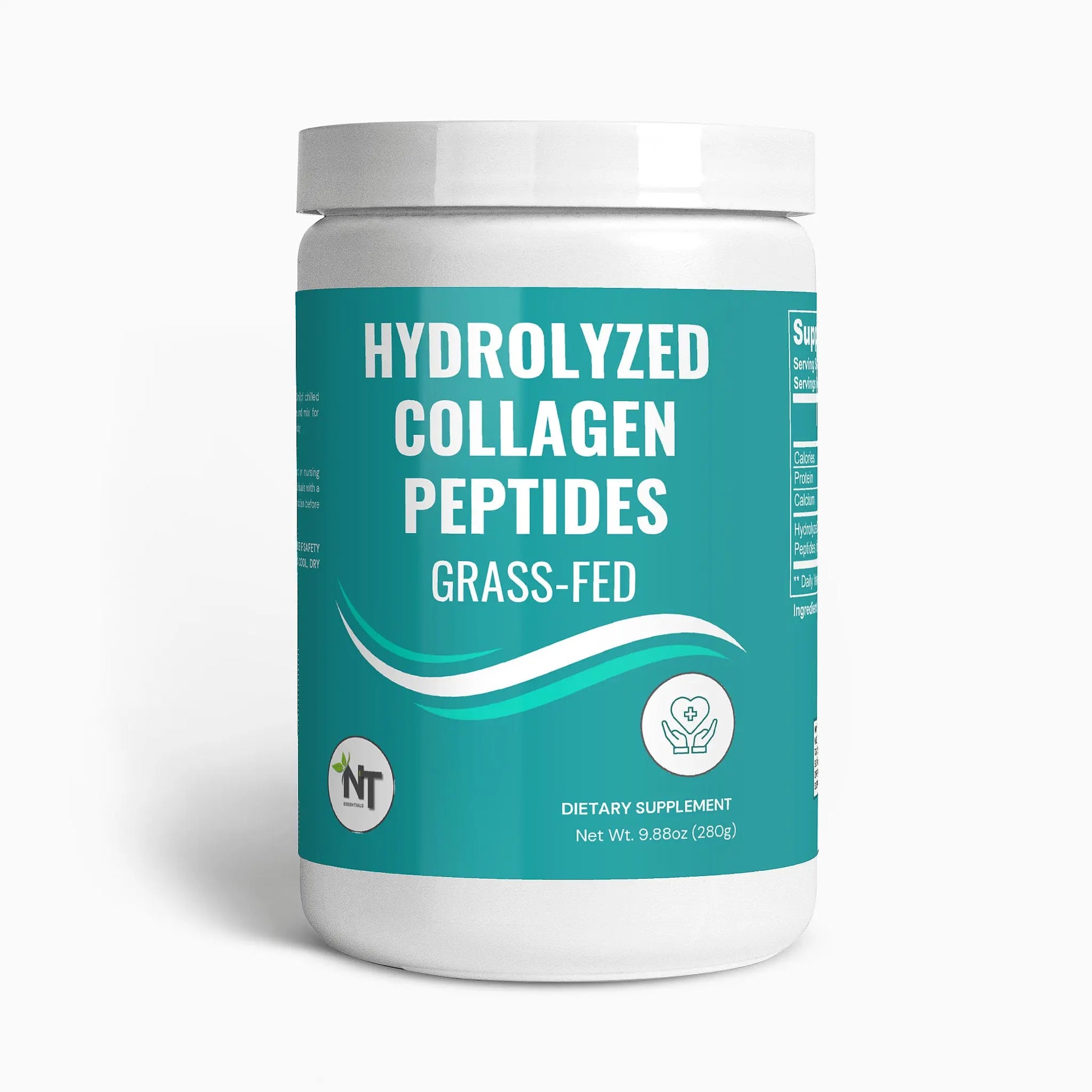 Grass-fed hydrolyzed collagen peptides powder container – Nutrition Tribune supplement