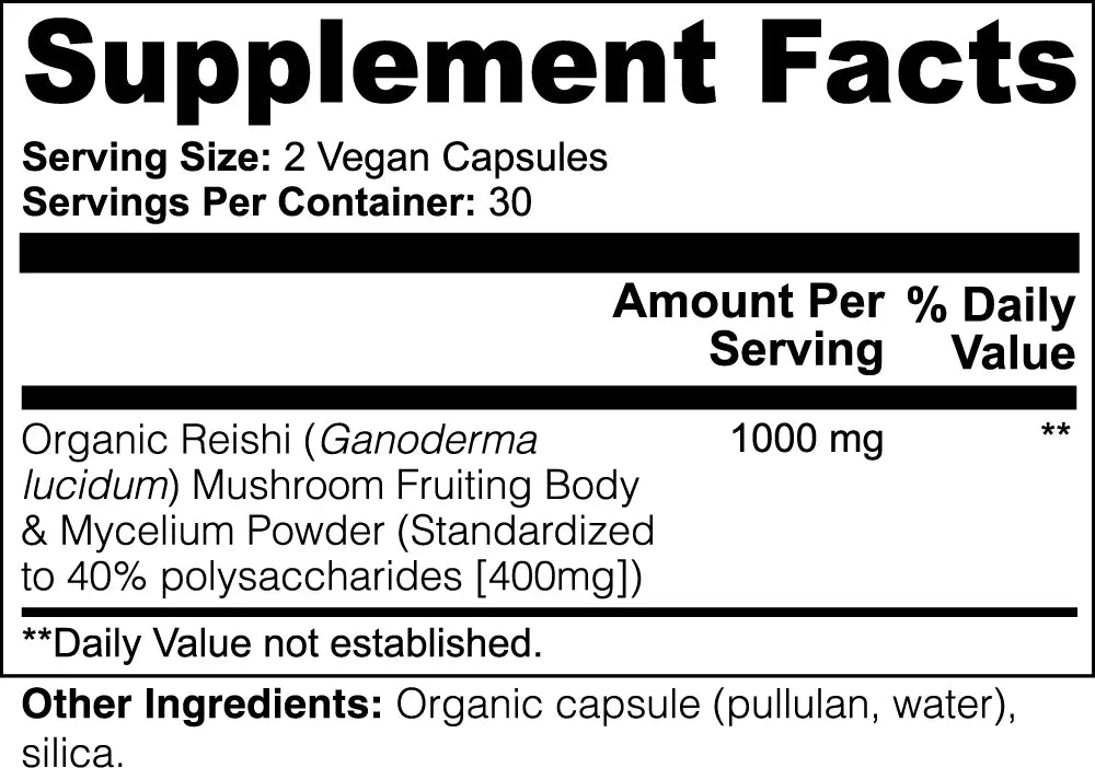Reishi Mushroom Capsules Nutrition Tribune