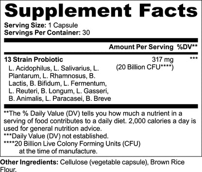 Probiotic 20 Billion Nutrition Tribune