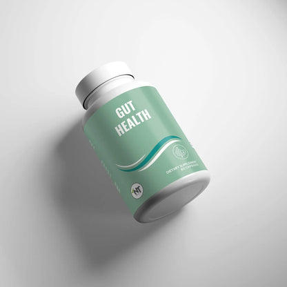 Gut Health Capsules bottle side view for digestive wellness